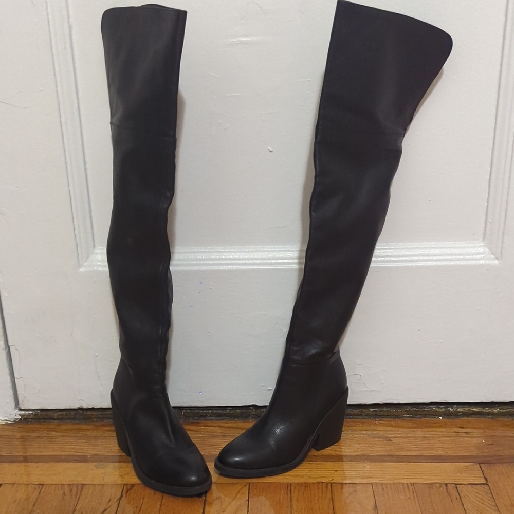 Steve Madden Black Over-the-Knee Boots